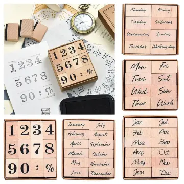 50 Pieces Letters and Numbers Stamp Set 6mm Alphabet Leather Punch Metal Floral Pattern Stamp Tools with Handle, Silver