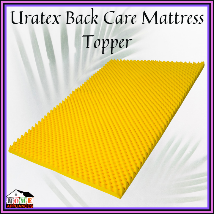 URATEX BACK CARE FIRM MATTRESS TOPPER/ YELLOW BACK CARE TOPPER/ URATEX