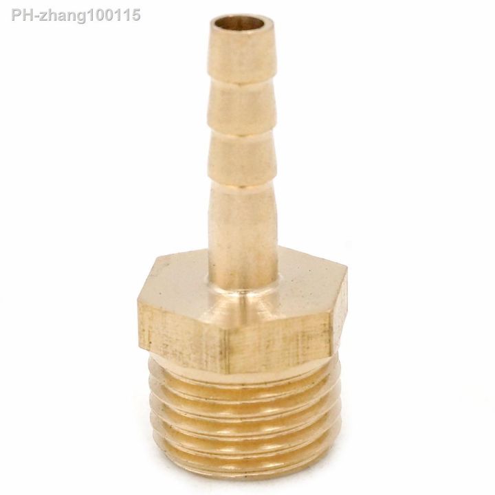 lot-5-hose-barb-i-d-4mm-x-1-4-quot-bsp-male-thread-brass-coupler-splicer-connector-fitting-for-fuel-gas-water