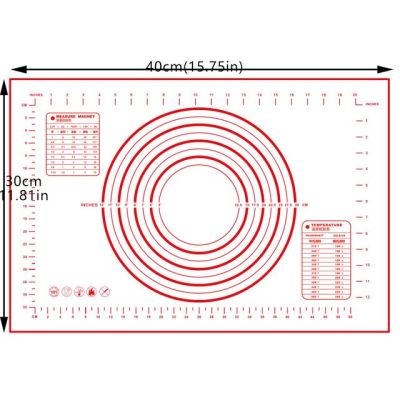 【✴COD✴】 congbiwu03033736 แผ่นรองอบซิลิโคน3ขนาดสำหรับรีดแป้งขนมอบแผ่นรองแป้งโดแผ่นรองขนมฟองดองท์ไม่ติดอุปกรณ์เครื่องอบอาหาร