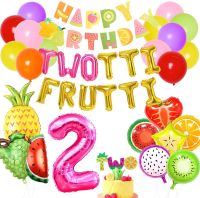 「 ANN Hardware 」 Twotti2nd ตกแต่งงานเลี้ยงวันเกิด ForFruitBirthday BannerTopper สำหรับอุปกรณ์ปาร์ตี้อายุ2ปี