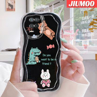 เคส JIUMOO สำหรับ Realme 8 5G 8S 5G Q3i V13 5G Narzo 30 Q3เคสลายการ์ตูนน่ารักจระเข้ขอบเป็นคลื่นซิลิโคนเคสมือถือเนื้อครีมป้องกันเลนส์กล้องใสกันกระแทกเคสนิ่ม