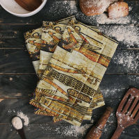 Ancient Egypt Retro Totem Mural Microfiber Kitchen Hand Towel Dish Cloth Tableware Household Cleaning Towel Utensils for Kitchen