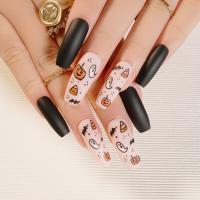 【CW】 24pcs Fake Nails Coffin Stiletto Press With Accessories