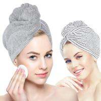 ถ่านไม้ไผ่ผ้าขนหนูผม Bath HEAD Turban Wrap Quick แห้ง Anti-Frizz ผ้าขนหนูสำหรับผมแห้งผู้หญิงหญิงห้องน้ำ-Cailine