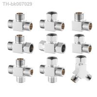 ✙❏  All copper three-way water separator union 1/2 faucet three-way diverter one inlet and two outlet connector water pipe fittings