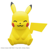 BANDAI ANIME POKEMON PLAMO COLLECTION QUICK 16 PIKACHU SITTING POSE โมเดล การ์ตูน อนิเมะ