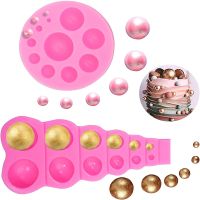 【CW】 1PC Silicone Mold 3D Pearl Ball Fondant Molds Soap Semi Sphere Chocolate Mould Baking Cake Decorating Tools Kitchen Accessories