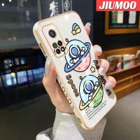 เคส JIUMOO สำหรับ Xiaomi MI 10T 10T 10T Pro Redmi เคส K30s ลายการ์ตูนบางอวกาศนักบินอวกาศหรูหราเคสโทรศัพท์ลวดลายด้านข้างเคสซิลิโคนนิ่มดั้งเดิมคลุมทั้งหมดเคสป้องกันทนแรงกระแทกกล้อง