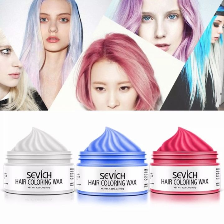 ส่งฟรี-ส่งจากไทย-ถูกที่สุด-พร้อมส่ง-sevich-120กรัมย้อมผมชั่วคราวแว็กซ์สีครีม10สีแว็กซ์สี-ส่งไว-มีเก็บเงินปลายทาง