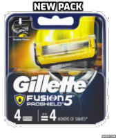Gillette Fusion ยิลเล็ตต์ ฟิวชั่นโปรชิลด์ ใบมีดโกน 4 ชิ้น