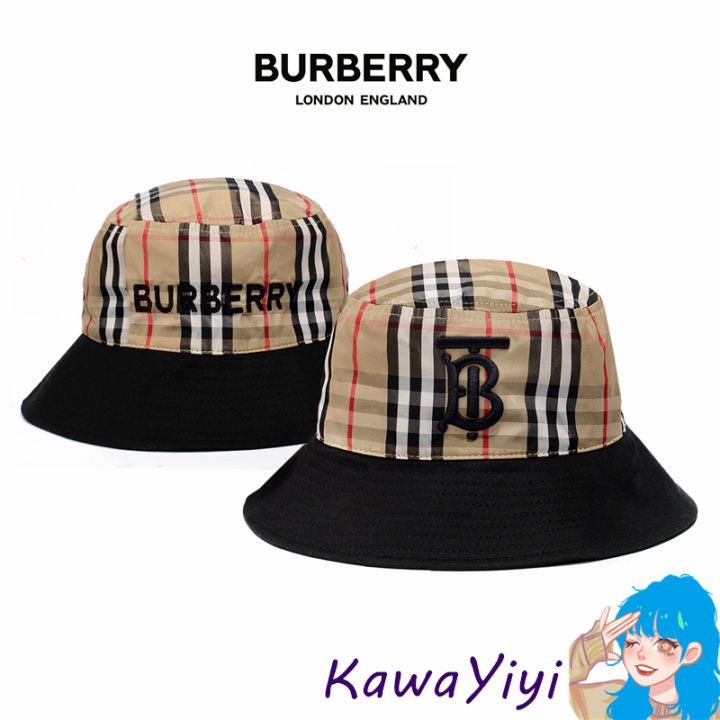 perfect-tokyo-ins-hat-burberry-uv-protection-bucket-hat-men-amp-women-fashion-classic-logo-design-outdoor-travel-bivouac-mountain-climbing