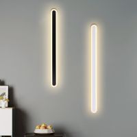 Nordic Minimalist Long Strip Bedroom LED Wall Lamp Modern Background Wall TV Wall Dining Room Living Room Staircase Aisle Light Night Lights