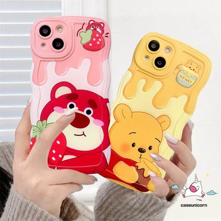 เคสนิ่ม-ลายการ์ตูนหมีพูห์-สตรอเบอร์รี่-สําหรับ-oppo-a17-a95-a16-a15-a17k-a57-a96-a54-a78-a54s-a77-a12-a5s-a55-a76-a16s-a3s-a5-a9-a74-a7-a16k-a1k-a53-reno-8t-8-5f-7z-6-เคส