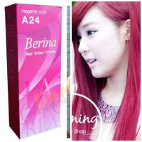 Berina Hair Color ครีมเปลี่ยนสีผม เบอรีน่า เปล่งประกาย ติดทนนาน ปิดผมขาว แล้วยังช่วยปกป้องการทำร้ายเส้นผม สี A24