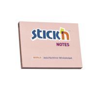 กระดาษโน้ตกาวในตัว STICKN #21151 ขนาด 3x4 นิ้ว สีชมพูพาสเทล (PC)