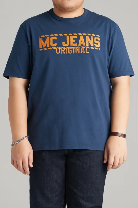 mc-jeans-เสื้อยืดผู้ชาย-แขนสั้น-mc-plus-สีกรมท่า-mttz291