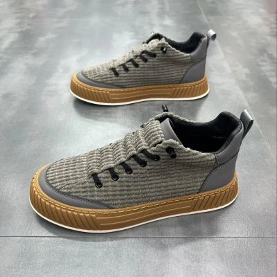 Men Woven Sports Shoes Breathable Casual Walking Sports Running Shoes Outdoor Sneakers Male Vulcanized Shoes Platform Sneakers