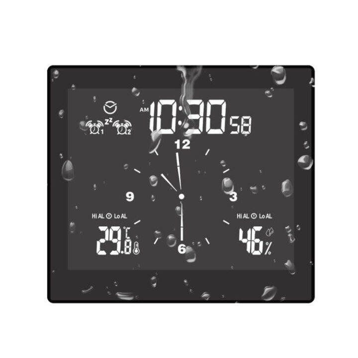 Waterproof Timer Bathroom Clock Waterproof for Water Splashes Visual