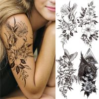 hot！【DT】✥❂  Temporary Tattoos Adult Evil Fake Sticker Large Arm Thigh Tatoos