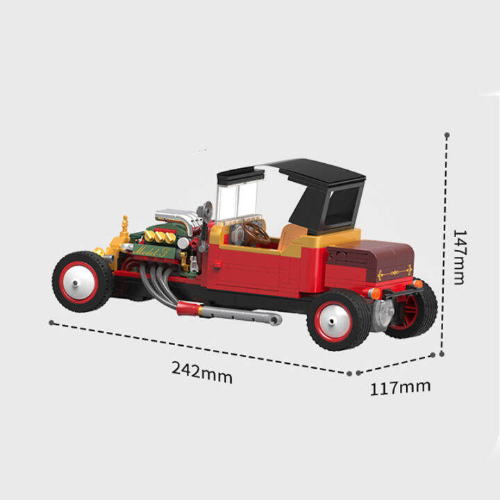 ใหม่2022เทคนิคความเร็วแชมป์ร้อนก้านวินเทจรุ่น-t-รถแข่งเมืองยานพาหนะอาคารบล็อกคลาสสิกของเล่นเด็กเด็กของขวัญ