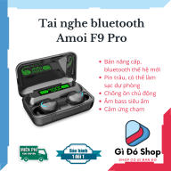 Tai nghe bluetooth không dây wireless Amoi F9 Pro (Bản cải tiến) - Công nghệ Bluetooth 5.0 - Chống thấm nước, chống bụi - Pin 3500mAh (kiêm sạc dự phòng) - Màn hình LED - Nút điều khiển cảm ứng - Tương thích với mọi điện thoại thumbnail