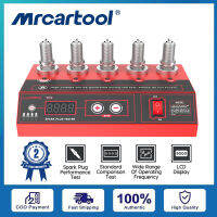 MRCARTOOL ST110 เครื่องทดสอบหัวเทียนเครื่องยนต์ยานยนต์เครื่องทดสอบหัวเทียน 9000 รอบต่อนาทีพร้อม 5 หลุมเครื่องทดสอบหัวเทียนความถี่สูง 220V