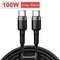 Baseus 100W USB C ถึง USB Type C สายเคเบิลสำหรับ MacBook Pro ชาร์จเร็ว4.0ที่ชาร์จสำหรับ Samsung เร็ว Xiaomi Mi ตัวแปลงสาย10สายชาร์จ