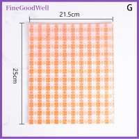 FineGoodWell 50ชิ้น/ล็อตกระดาษมันเกรดอาหารกระดาษห่อที่ห่ออาหารกระดาษแว็กซ์สำหรับเบอร์เกอร์แซนวิชขนมปังมันฝรั่งทอดเครื่องมือทำขนมอบน้ำมัน