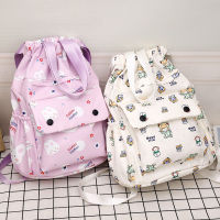 กระเป๋า Bundle Drawstring กระเป๋าสะพายคู่ ความจุขนาดใหญ่สำหรับผู้หญิงและผู้หญิงเดินทางกีฬาเก็บกระเป๋า Gym กระเป๋าเป้สะพายหลังการฝึกอบรม กระเป๋าบาสเกตบอล