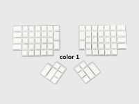 ergodox pbt keycaps white dsa pbt blank keycaps for ergodox mechanical gaming keyboard dsa profile