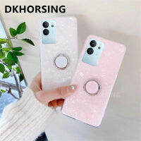 DKHORSING เคสใหม่สำหรับ VIVO V29 5G เปลือกเงาวับบลิงหรูหราเคสโทรศัพท์มีลาย Vivo V29 2023สีชมพูฝาหลังซิลิโคนนิ่ม VIVOV29 5G พร้อมห่วง