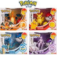 Pokemon Action Figures Transforming Toy Anime Figure Pikachu Charizard Greninja Pocket Monster Pokeball Model Gift F2AO
