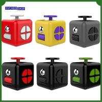 OVCHED SHOP โฮมออฟฟิศ ออทิสติก ก้อนมายากล สร้างสรรค์ ของเล่นต่อต้านความเครียด Fidget Cube ลูกเต๋าบีบอัด 6ด้าน