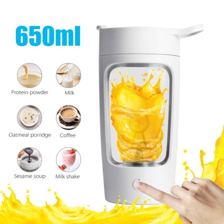  650ml Electric Protein Shaker Cup Auto Juicer Coffee