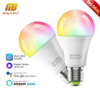 [HOT QQZIWWUJJWG 104] Yandex Alice สมาร์ทหลอดไฟหรี่แสงได้สี WiFi RGB E27หลอดไฟ LED AC220V Alexa Google Siri Voice Control ไฟสำหรับตกแต่งห้องนั่งเล่น