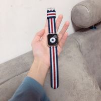 ✽✓❈ 41mm 45mm Woven Nylon Strap for Apple Watch Band SE 38mm 40mm 42mm 44mm Outdoor Sport Loop Correa for iWatch Band 7 6 5 4 3 2 1