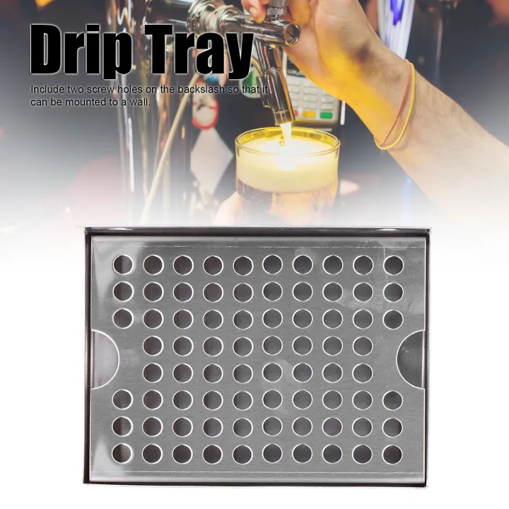 Wall Mounted Beer Drip Tray Stainless Steel Drip Tray for Homebrew