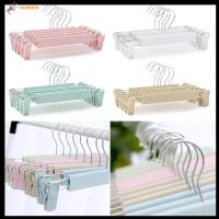 HUWBDH 5Pcs/Lot มี5สี กันลื่น ไม่มีเครื่องหมาย ราวตากเสื้อผ้า กางเกงกระโปรงพิเศษ ที่แขวนเสื้อผ้า ไม้แขวนติดคลิป