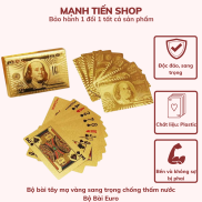 Bộ bài tây mạ vàng sang trọng chống thấm nước - Bộ Bài Euro DTM Store