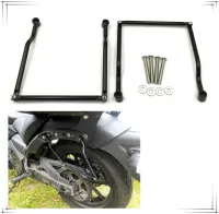 Motorcycle Black Universal Saddle Bag Support Bars Mounts Bracket Side Luggage For Yamaha Dragstar Vstar Custom 400 650 1996