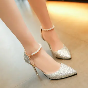 Buy White Doll Shoes Heels online