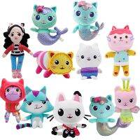 {Lizi ของตกแต่งบ้าน} ตุ๊กตา Gabby คอสเพลย์ตุ๊กตาผ้าพลัฌ Plushie Doll Pandy Paws Mercat Catrat Fairy Kitty ตุ๊กตาสัตว์อ่อนนุ่มหมอนสำหรับวันเกิดสำหรับเด็ก