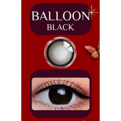 🔥คอนแทคเลนส์✨ขนาดบิ๊กอาย✨Black✨ Balloon (Montra)