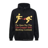 Funny Leg Amputee One Legged Butt Kicking Contest Tshirt Warm Men Sweatshirts For Printed On Hoodies Funky Sportswears Size Xxs-4Xl