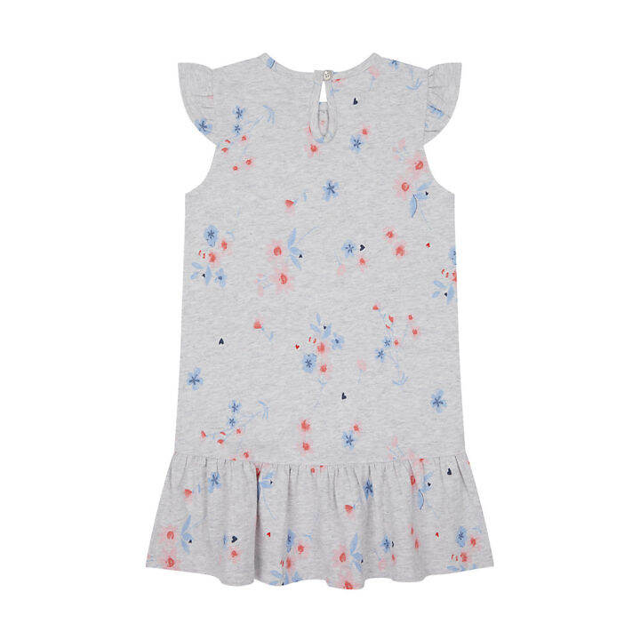 ชุดเดรสเด็กผู้หญิง-mothercare-floral-drop-waist-jersey-dress-yc606