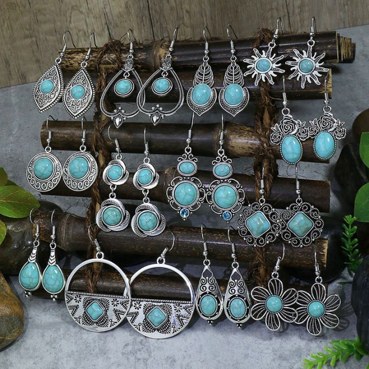 Vintage Metal Silver Color Earrings – GLEE GALLERY-sgquangbinhtourist.com.vn