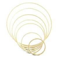 5pcs 9-30cm Bamboo Ring Wooden Circle Hoop Frame Wedding Festival Party Home Garden Flower Wreath Decor DIY Dream Catcher Frames