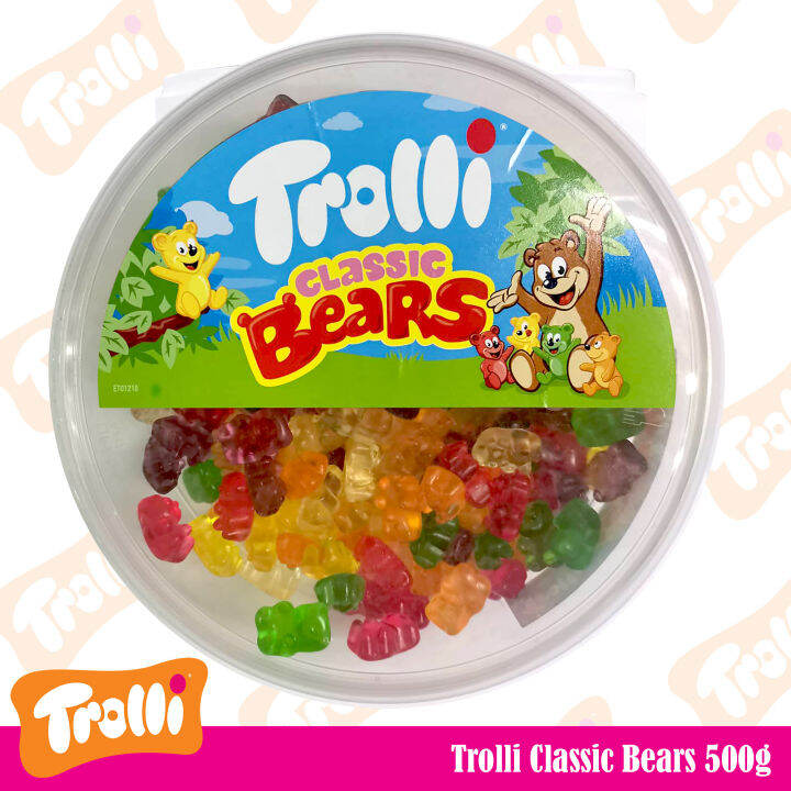 Trolli Classic Bears Gummi Candy in Round Tub 500g Lazada PH