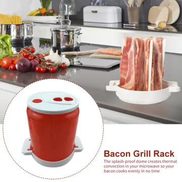 Household Cooking Microwave Bacon Cooker Shelf Rack High Temperature  Resistance